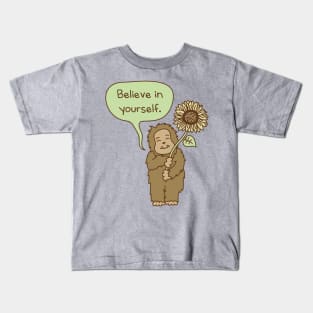 Believe in Yourself Bigfoot Kids T-Shirt